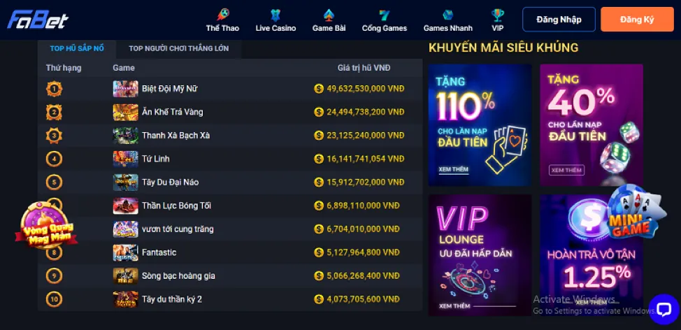Cá cược bóng đá 98win